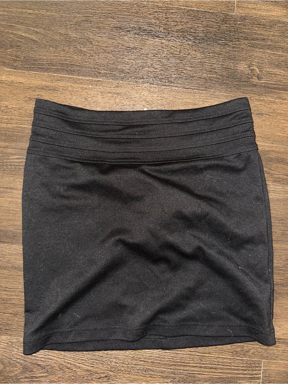 Charlotte Russe Black Ponte Pencil Skirt